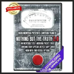 Magic trick video download: Nothing But The Truth 2.0 by Cameron Francis, featuring self-working Lie Detector card magic with custom Bicycle cards.