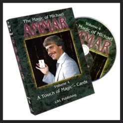 Digital download cover for Michael Ammar's Magic Vol. 4, featuring Michael Ammar performing advanced card magic tricks.