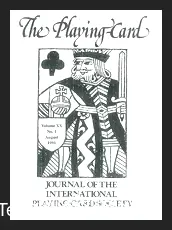 Cover of The Journal of the Playing-Card Society Vol 20 Ebook, featuring historical playing card imagery and title, available for instant digital download.