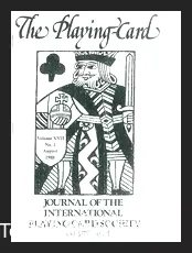 Cover of The Journal of the Playing-Card Society Volume 17 Ebook, featuring historical playing card illustrations, available for instant digital download.