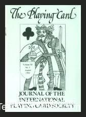 Cover of The Journal of the Playing-Card Society, Volume 11 Ebook, depicting historical playing card imagery and text, available for instant download.