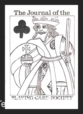 Cover art for The Journal of the Playing-Card Society Volume 2 ebook, featuring an ornate playing card design and classic typography. Instant PDF download.