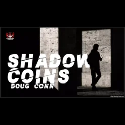 Doug Conn performing the Shadow Coins routine, showcasing the impossible vanish and reappearance of coins behind a barrier.