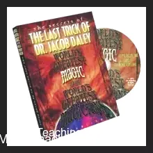 Thumbnail for 'Dr. Daley's Last Trick' magic video, featuring a visual representation of two playing cards (Aces) transposing between hands, demonstrating a classic card magic effect.