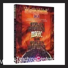 Digital cover art for World's Greatest Magic - Color Changing Deck instant download video tutorial, featuring a red deck of cards transforming into a blue deck.