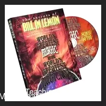 Cover image for World's Greatest Magic: Bill in Lemon instant download video tutorial, featuring a dollar bill emerging from a cut lemon.