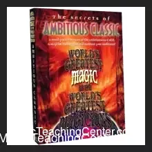 World's Greatest Magic: Ambitious Classic video tutorial cover, displaying playing cards and text for the instant digital download featuring master magicians.