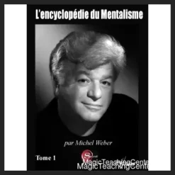 Ebook cover for L'encyclopédie du Mentaliste Tome 1 by Michel Weber, featuring a stylized brain and hands, representing mentalism techniques. Instant Download.