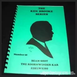 Ebook cover for Ken Brooke Series Number 10, featuring the titles The Koornwinder Kar, Beam Shoot, and Edelweiss. The cover displays a classic, vintage magic aesthetic with the author's name, Ken Brooke.