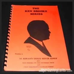 Ebook cover for The Ken Brooke Series Volume 6, featuring Al Koran's Three Silver Rings classic linking magic routine. Instant download available.