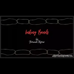 Fernando Moreno demonstrating the Linking Bands magic trick, with three rubber bands visually linked into a chain, from the instant download tutorial video.