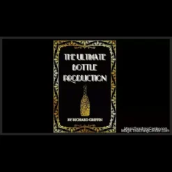 Richard Griffin demonstrates the Ultimate Bottle Production magic trick, producing a glass bottle from a sheer, transparent scarf.