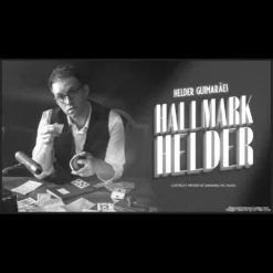 Helder Guimarães performing a card trick, showcasing the Hallmark Helder instant video download tutorial.