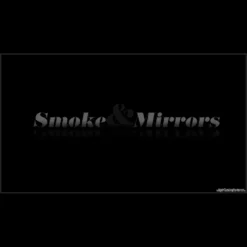 Screenshot from the 'Smoke and Mirrors' video, showing magician Cameron Braxton performing a coin vanish with a mysterious, possibly smoky, background.