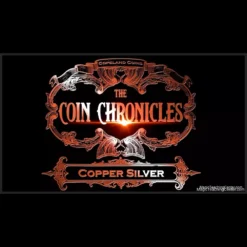 Jeff Copeland teaching Copper/Silver coin magic techniques, featuring a close-up of hands demonstrating a color change with a coin gimmick. Instant download tutorial for magicians.