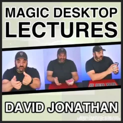 David Jonathan Magic Desktop Lecture cover image, featuring expert digital instruction on card tricks and close-up magic for instant download.