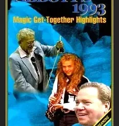 Abbott's 1993 Magic Get-Together Highlights Video Set cover, featuring legendary magicians and performances available as an instant digital download.