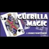 Ebook cover for Guerilla Magic by J. Burke Whittaker, detailing strategies for professional street and restaurant magic performances, available as an instant digital download.