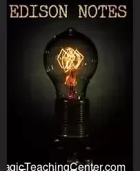 Ebook cover for Steve Wachner's Edison Notes, a comprehensive guide to advanced mentalism and mind-reading techniques, available for instant digital download.