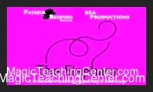 Patrick Redford demonstrating 'The Elephant' magic trick, showcasing an object manipulation effect on screen.