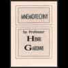 Ebook cover for Mnemotechny by Henri Garenne, a digital guide on advanced memory techniques for cognitive enhancement and learning.