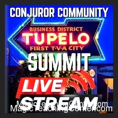 Thumbnail image for the 2024 Conjuror Community Summit Livestream, featuring key magician speakers or event branding.