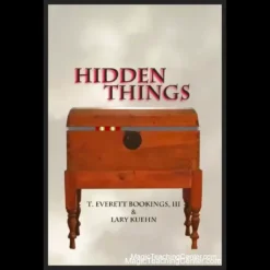 Ebook cover for 'Hidden Things' by Lary Kuehn, featuring an illustration evoking supernatural mysteries and arcane secrets from a hidden collection.