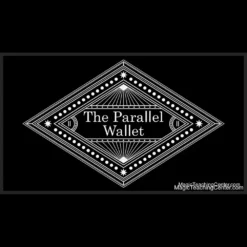 Paul Carnazzo Parallel Peek Wallet in luxurious black Nappa leather, showcasing its bifold design, internal card slots, ID window, and bill compartments, designed for advanced mentalism and magic performances.