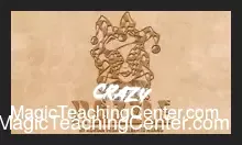 Close-up of the Crazy Dazzle packet trick cards, showcasing custom backs by Alberto Ruano and Adrian Vega's modernized handling for the reimagined Alex Emsley card magic effect.