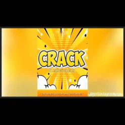 Mickael Chatelain performing the CRACK zig-zag banknote illusion, showing a euro bill visibly cut between two metal plates held by the magician.