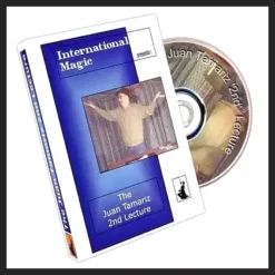 Juan Tamariz's Second Lecture DVD cover featuring the legendary Spanish card magician performing a close-up magic trick with playing cards.