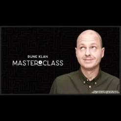 Rune Klan, a celebrated magician, performing a captivating close-up magic trick with a prop during the Vanishing Inc Masterclass, demonstrating his unique style.