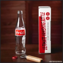 A realistic 12oz Mexican Coke bottle, the Ultimate Vanishing Bottle by Henry Harrius, designed for an advanced magic trick.
