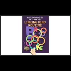DVD cover for Nick Lewin Teaches the Ken Brooke Linking Ring Routine Master Class, featuring Nick Lewin presenting magic linking rings, highlighting a classic magic illusion tutorial.