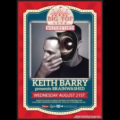 Keith Barry performing a mesmerizing mentalism illusion from his 'Brainwashed' show, featuring celebrity encounters and magic trick tutorials
