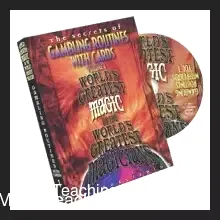 World's Greatest Magic: Gambling Routines with Cards Vol 1 DVD cover, showcasing a deck of playing cards and the program title.