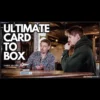 James Brown demonstrating his Ultimate Card to Box magic trick, showing a playing card appearing inside a card box with masterful sleight of hand.
