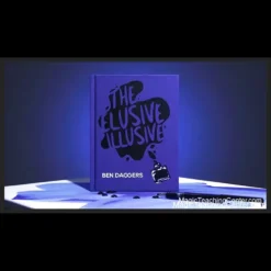 Ebook cover for The Elusive Illusive by Ben Daggers, showcasing professional card and coin magic tricks and techniques for magicians