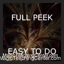 Tom Phoenix demonstrating 'The Worker's Peek' magic method with drawing billets, showcasing a secret full peek technique.