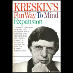 Ebook cover for Kreskin's Fun Way to Mind Expansion, featuring the legendary mentalist Kreskin.