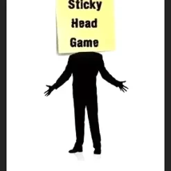Ebook cover for 'The Sticky Head Game by Nathaniel,' featuring a conceptual design depicting silent thought transfer or a mind-reading theme, with the title and author clearly visible.