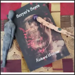 Ebook cover for Scryer's Seers by Richard Webster, featuring an arcane eye and mystical symbols, representing an instant download guide to advanced séance work, occult practices, and mentalism secrets.