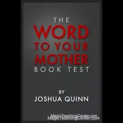 Cover of 'Word to Your Mother' Ebook by Joshua Quinn, an advanced mentalism book test for professional mind readers.