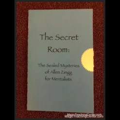 Ebook cover for 'The Secret Room by Allen Zingg', featuring a mysterious, dimly lit room with an open envelope on a table, symbolizing secret knowledge and advanced information retrieval methods.