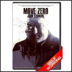 John Bannon's Move Zero III product image featuring playing cards and a magic trick being performed, illustrating self-working card magic.