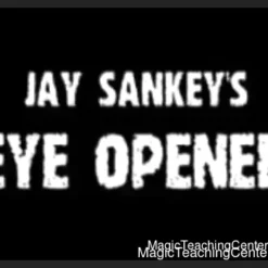 Close-up image of a playing card or small drawing featuring an eye, representing Jay Sankey's Eye Opener animated magic trick download.