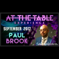 Paul Brook performing live lecture 'At The Table' focusing on mentalism and business card magic techniques for magicians.