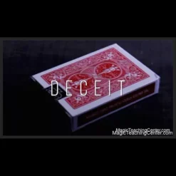 Sid T's DECEIT digital download cover, featuring a visual representation of advanced card magic tricks and sleights tutorial.