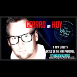 Andrew Gerard and Bro Gilbert discussing 'The Vault: Gerard on Hoy' magic download, featuring impromptu book tests and mentalism routines.