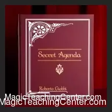 Secret Agenda by Roberto Giobbi and Hermetic Press, a luxurious hardcover magic book featuring daily insights, advanced card magic techniques, and wisdom from legendary magicians.